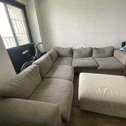 Gray  Sectional Couch 