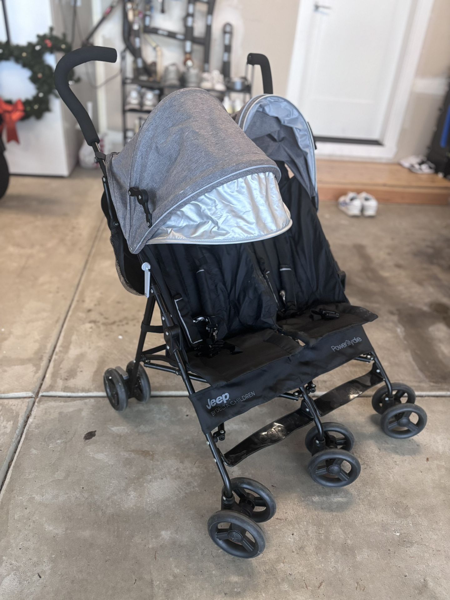 Jeep TurboGlyde Side by Side Double Stroller