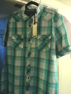 Men's dress up short sleeve cotton new
