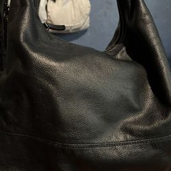 Large Beautiful Black Leather Banana Republic