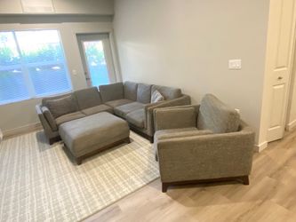 Sectional, Ottoman & Chair (Article Furniture)