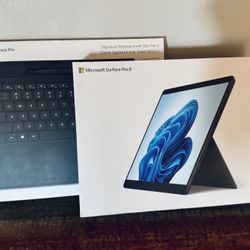 Microsoft Surface Pro 8 w/ Keyboard + Stylus Accessories (Like new)