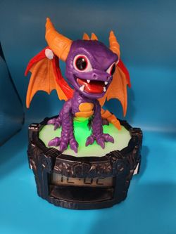 Activision Spyro The Dragon Digital Alarm Clock Color Changing Skylanders 2013

