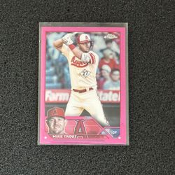 2023 TOPPS CHROME PINK REFRACTOR MIKE TROUT 27