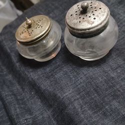 Vintage Silver Plated Powder Shakers