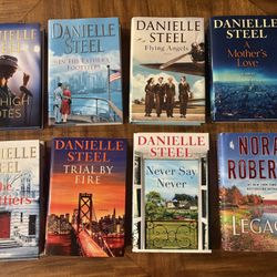 8 Books (7 Danielle Steele And 1 Nora Robert’s