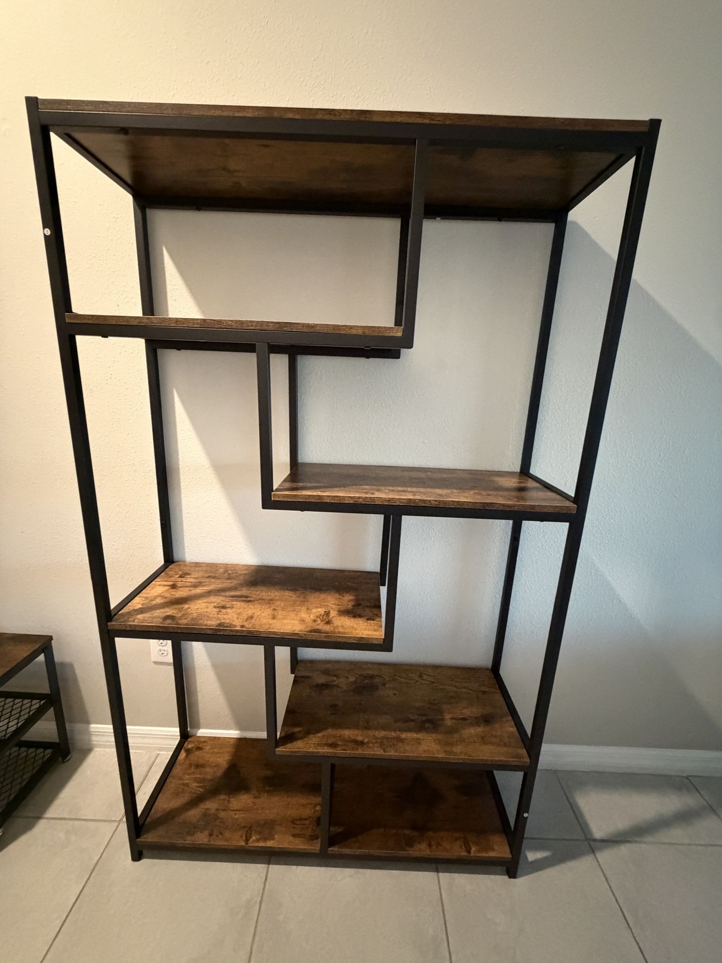 Entertainment Shelf & 2 Shoe Storage Bench