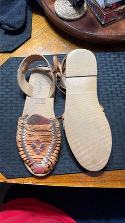 Woven Leather Huarache Sandals size 5.5 6