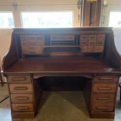 Antique Roll Top Desk
