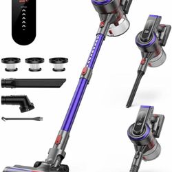 Cordless Vacuum Cleaner, 550W 45Kpa Vacuum Cleaners for Home with 5 Suction Modes, Vacuum Cleaner with Max 60Mins, Stick Vacuum Cordless for Hardwood 