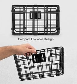 TWO Folding Metal Bicycle Basket