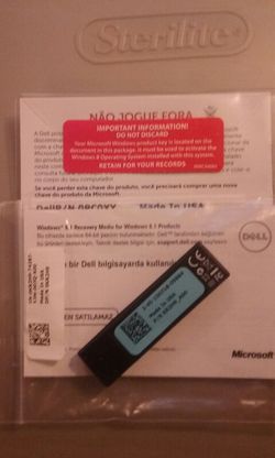 Microsoft Windows 8/10 Pro license. Comes with DVD MEDIA