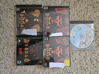 PC Games - Diablo, Diablo 2, D2 Expansion, And Rollercoaster Tycoon