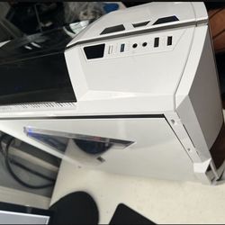 Pc (Thermaltake Versa N21 Snow White Mid tower ATX Gaming Desktop Computer Chassis)