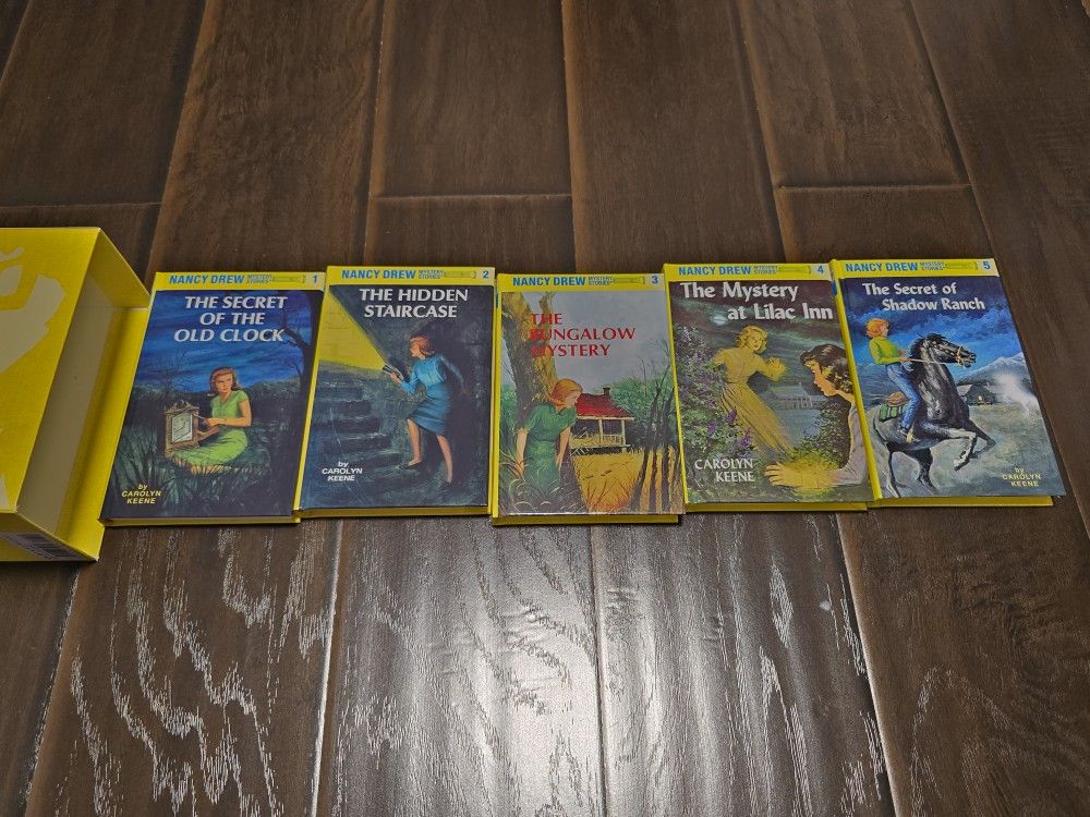 Carolyn Keene Nancy Drew Starter Set 5 books Classic HB YA  Mystery Novels