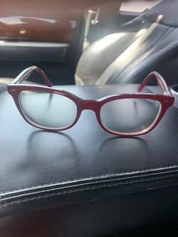 Red Ray ban frame glasses