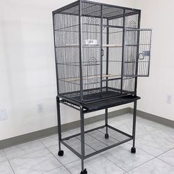(NEW) $90 Large 53-inch Parrot Bird Cage Rolling Stand for Parakeet, Cockatiel, Finch, Lovebird 