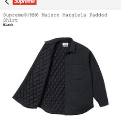 Supreme Margiela Padded Work Shirt Black Size L