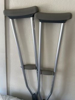 Like New Adjustable Crutches