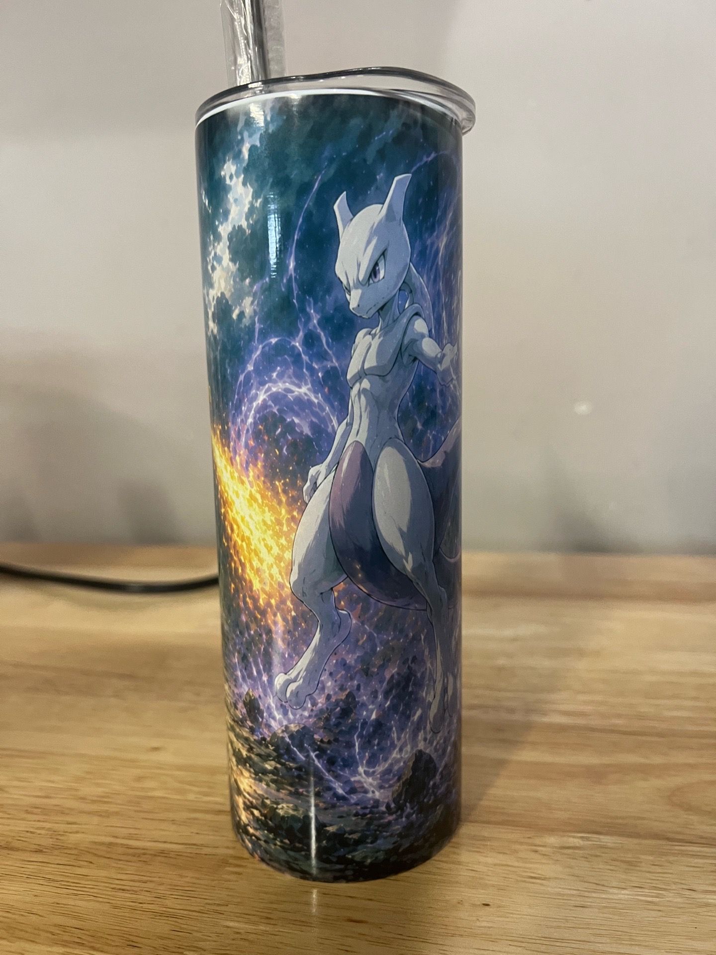 Charizard VS Mewtwo Custom tumbler