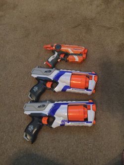 3 nerf guns