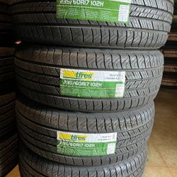 235/60/17 New Tires Set Of 4 Tires Tbb Installed And Balanced Set De 4 Llantas Nuevas Instaladas Y Balanceadas