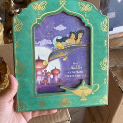 Princess Jasmin And Aladdin Picture Frame 