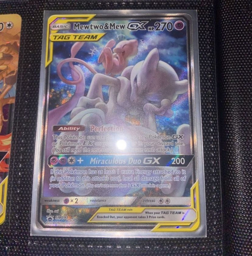 Mewtwo & Mew GX Pokemon Card 