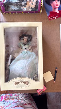 Scarlet O’Hara – gone with the wind – vinyl portrait, doll the Franklin mint