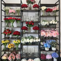 Silk Flowers And Vase Sale For Xmas