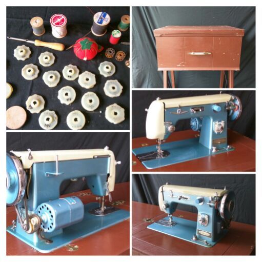 Vintage 1950s Montgomery Ward Signature URR-289 1.5 Amp Sewing Machine
