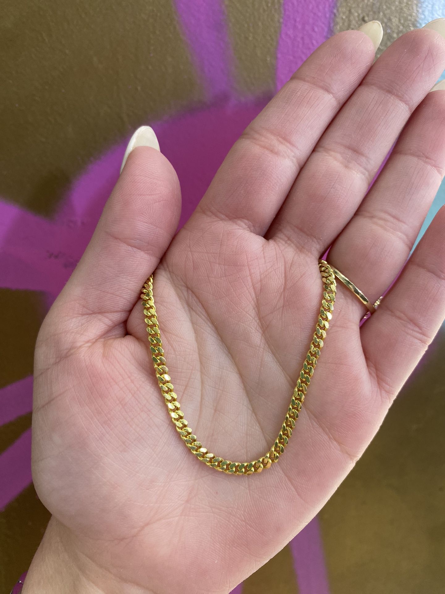 10k SOLID CUBAN LINK BRACELET 