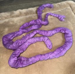 purple wool roving