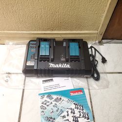 Makita Dual Fast Charger With Usb Power Bank 18v