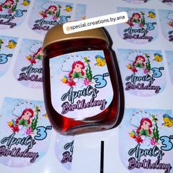 Custom Hand Sanitizer Birthday Stickers 🧜♀️ I can do any theme