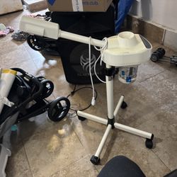 Professional Spa Ozone Kingsteam Stand Facial Steamer On Wheels, for Home and Salon Use