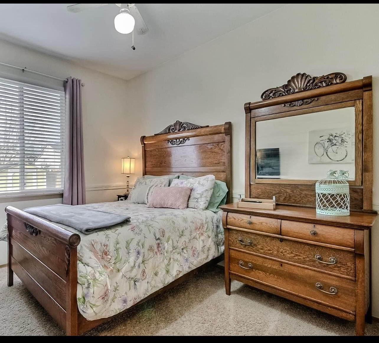 Antique Bed and Dresser