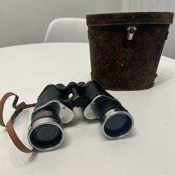 Tiger MK 7x50 Binoculars, Aged Leather Case, Coated lenses, 7x magnification No. 4641