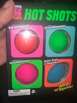 Needoh Sports Hot Shots 4-Piece Squishy Toys