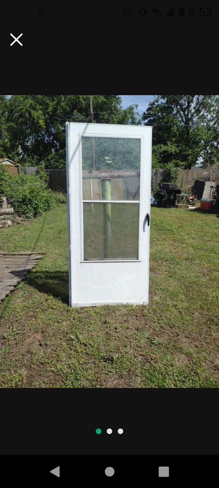 Storm Glass Door