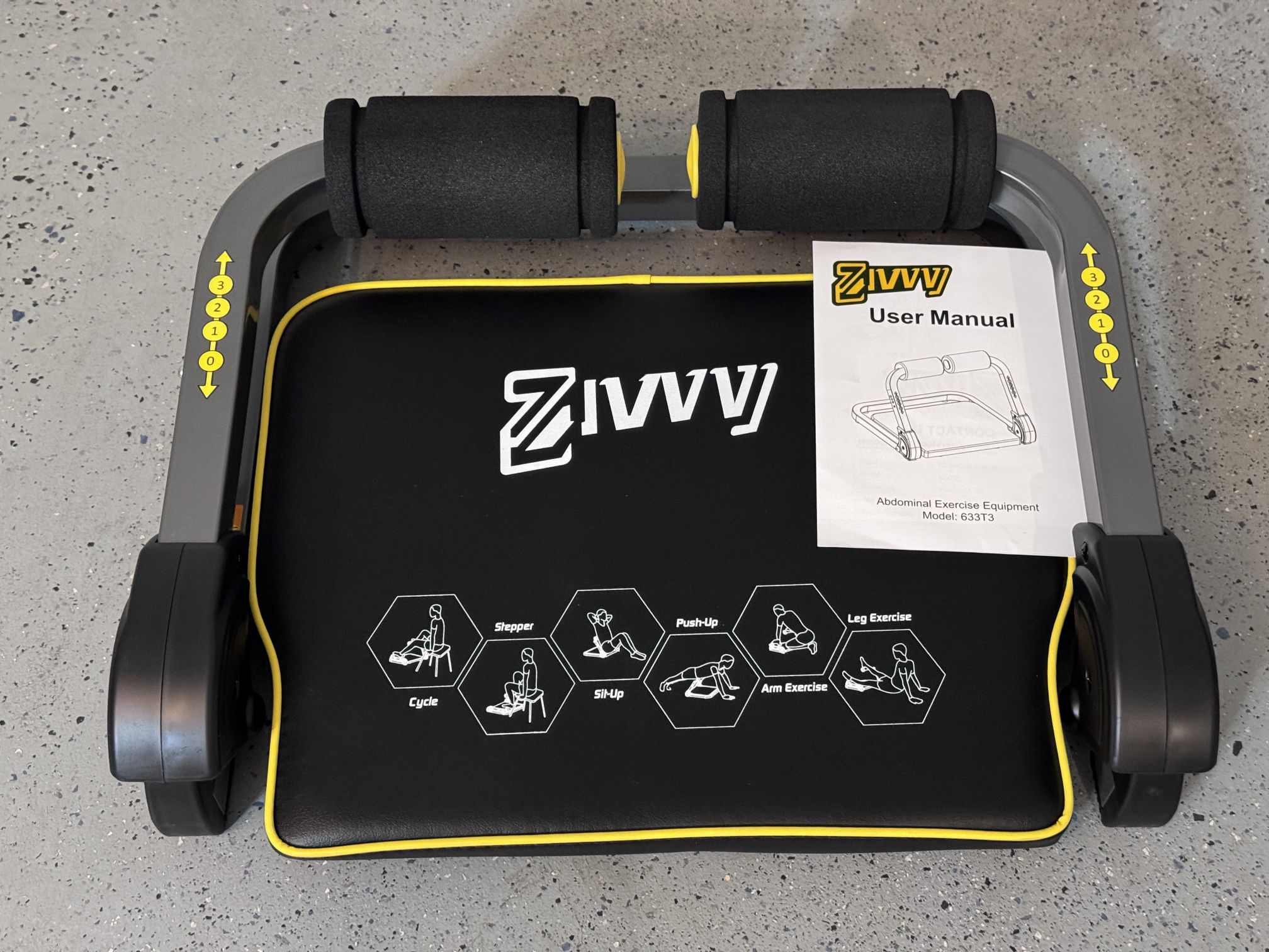 Brand New Ab Workout Equipment, Ab Machine for Stomach Workout, Ab Trainer Machine for Home, Sit Up Machine with Resistance Bands and 330 LBS Weight C