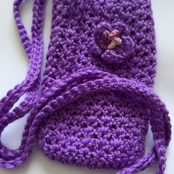 Crochet flower purse