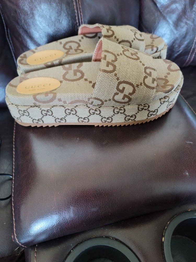 Gucci Womens Platform Slides