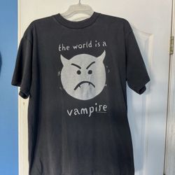 Vintage 90s Faded Smashing Pumpkins The World Is A Vampire 1996 Tour T Shirt XL