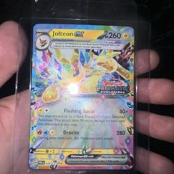 Pokemon Jolteon Prismatic Evolutions Stamped 