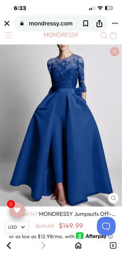 Royal Blue Formal Jumpsuit