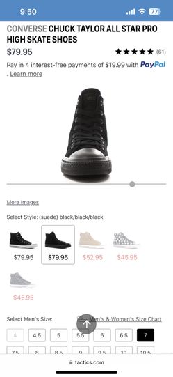 converse chuck taylor all star pro high stake shoes