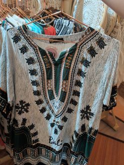 Bali Batik Print Short Sleeve Top