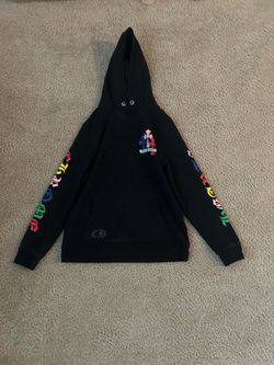 Chrome heart multicolor cross hoodie