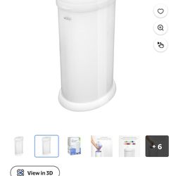 Ubbi Stainless Steel Diaper Pail, Odor Locking, No Special Bag Required $50